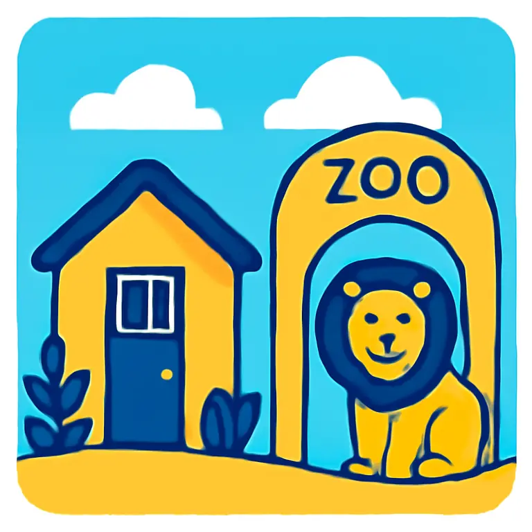 Дача и зоопарк - обложка пазла