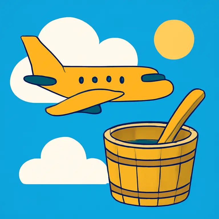 Авиаудар и Баня - обложка пазла