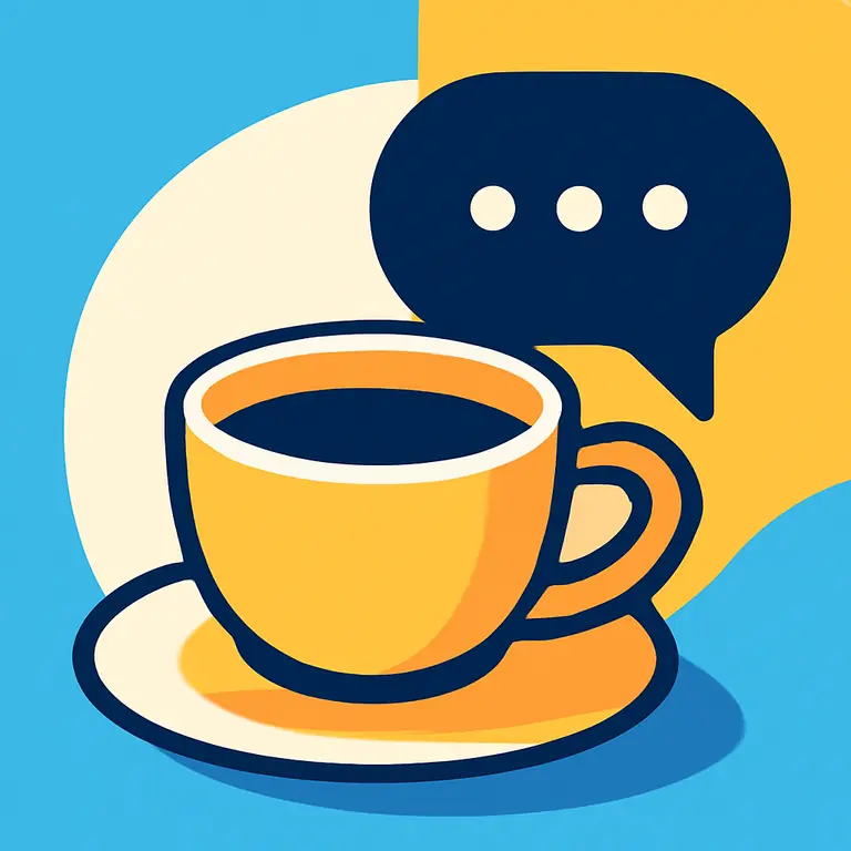 Кофе и беседа - обложка пазла