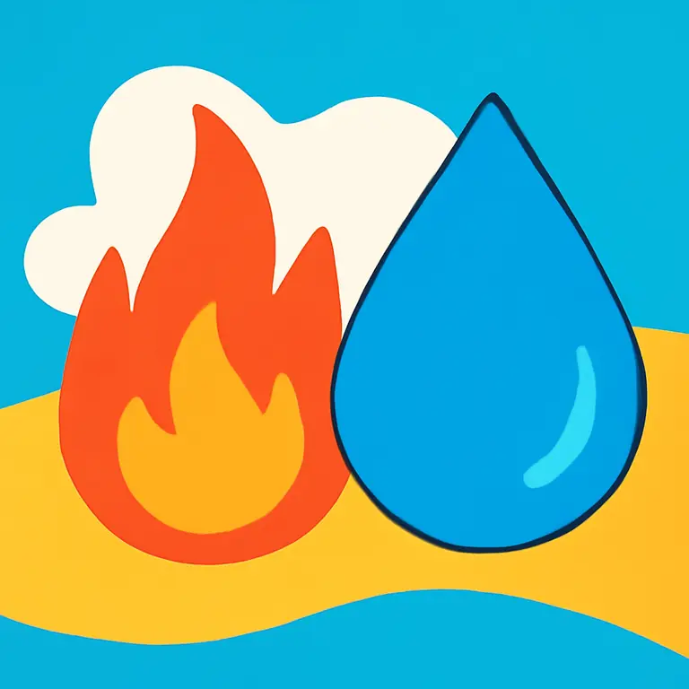 Огонь и Вода - обложка пазла