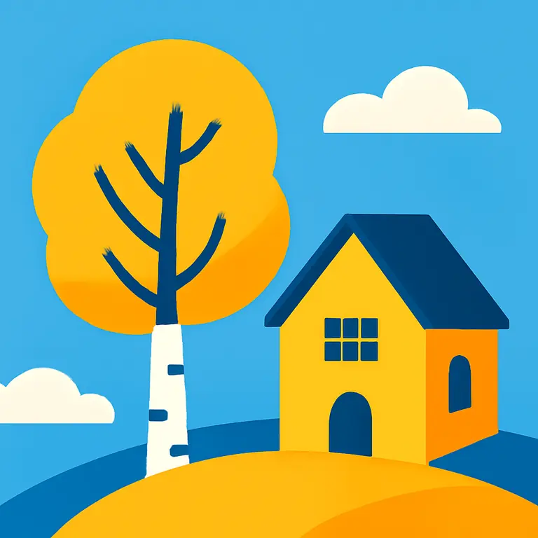 Сельская роща - обложка пазла