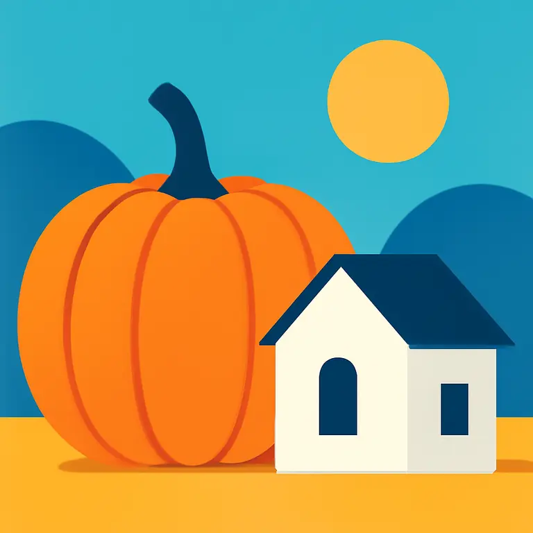 Тыквенная дача - обложка пазла