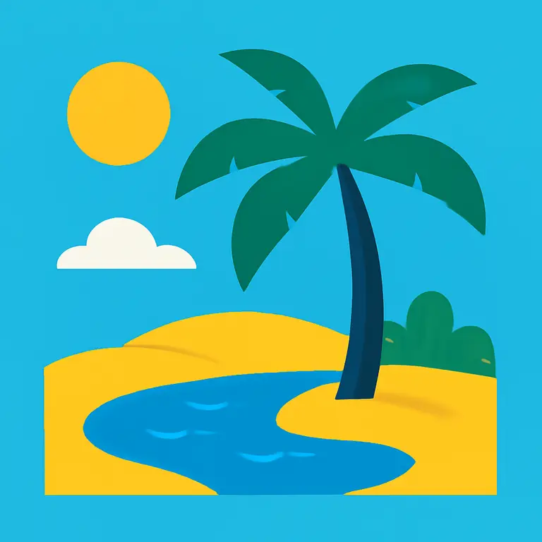 Природный Оазис - обложка пазла