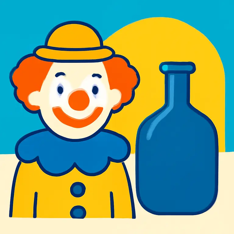 Клоун и Фляга - обложка пазла