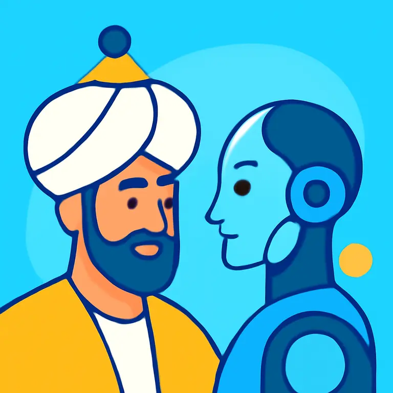 Султан и киборг - обложка пазла