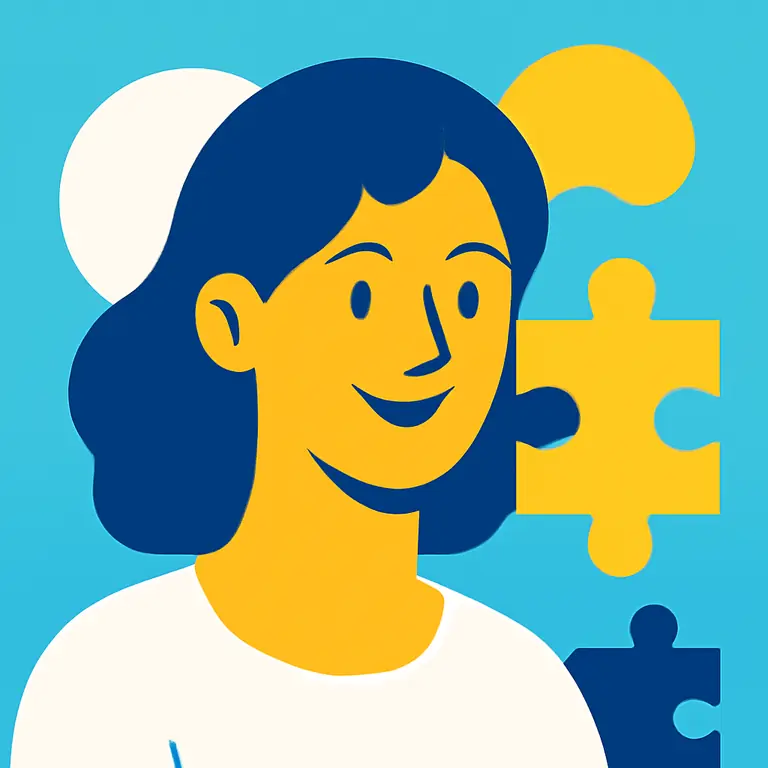 Яркие лица - обложка пазла