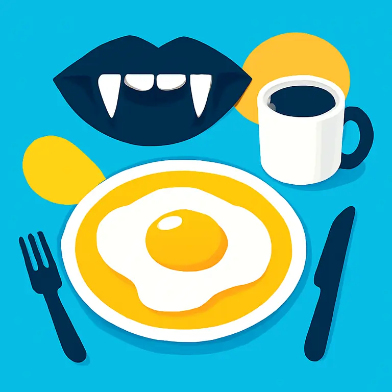 Вампирский завтрак - обложка пазла