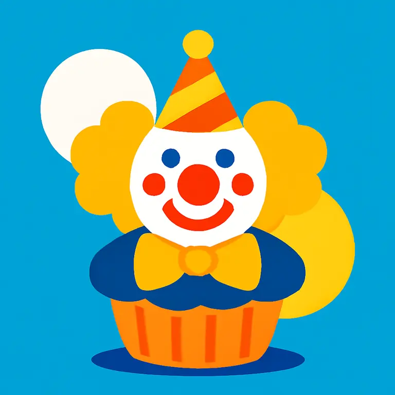 Пирожное Клоун - обложка пазла