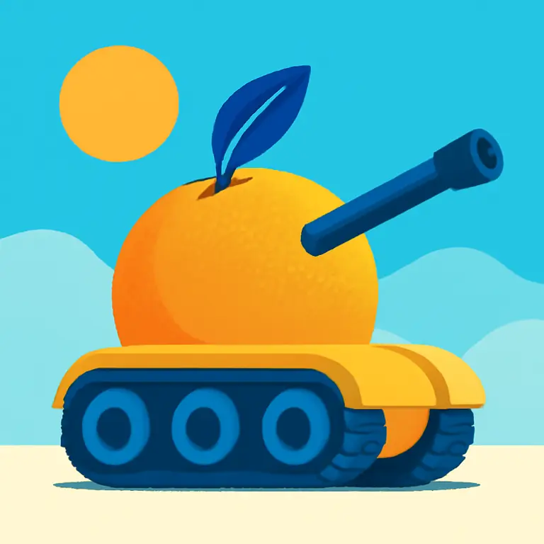 Апельсиновый танк - обложка пазла