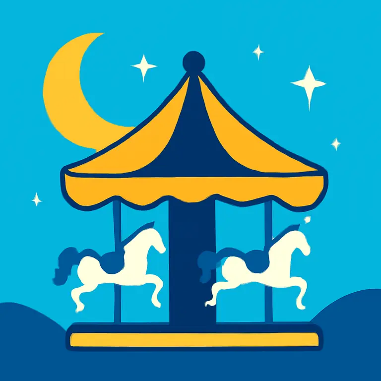 Ночная карусель - обложка пазла