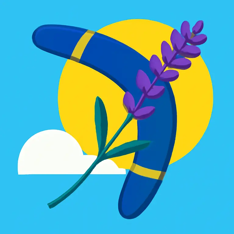 Лавандовый Бумеранг - обложка пазла