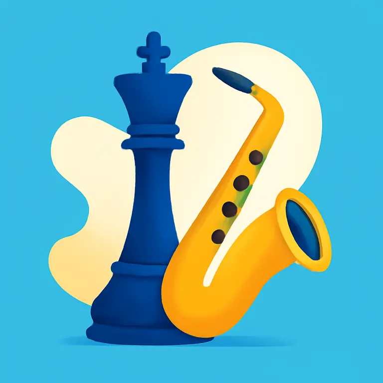 Шахматный джаз - обложка пазла