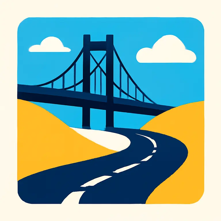 Дороги и мосты - обложка пазла