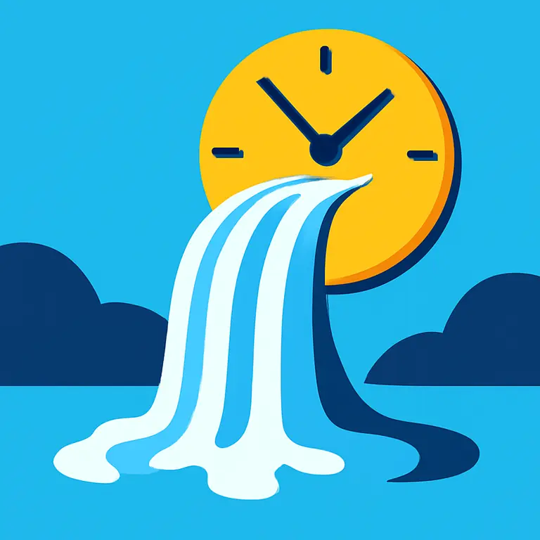 Водопад Времени - обложка пазла