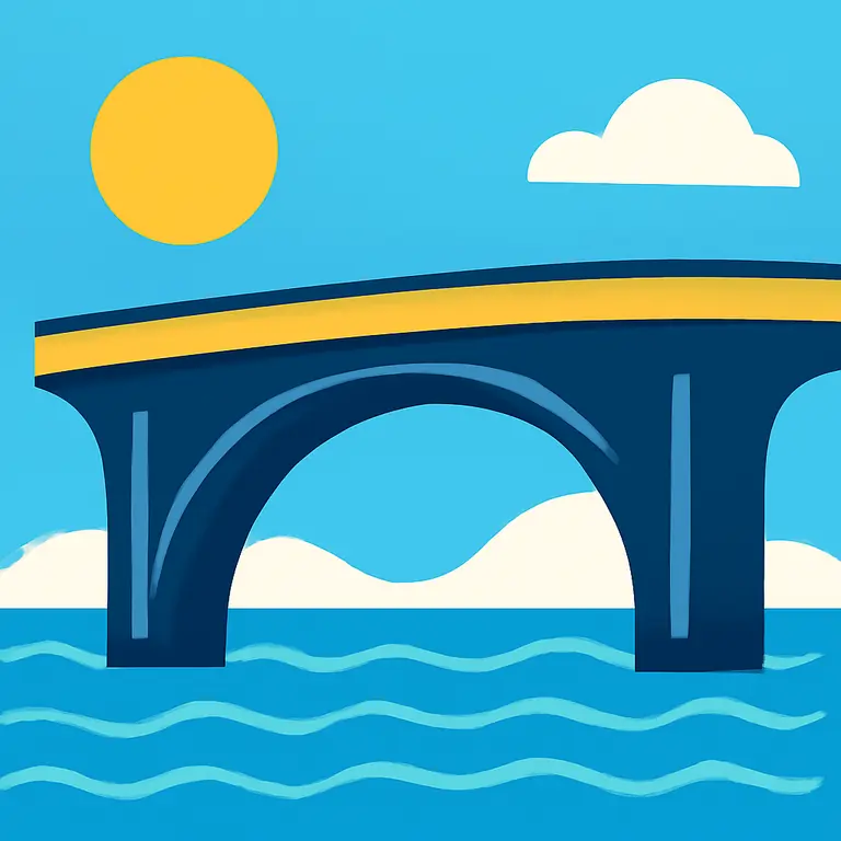 Приливной мост - обложка пазла