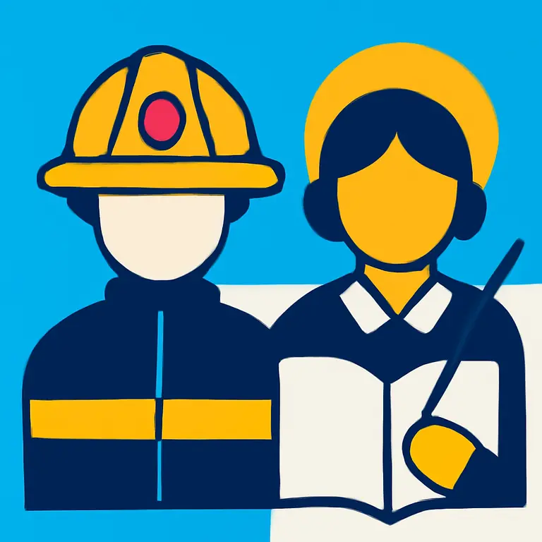 Профессии и герои - обложка пазла