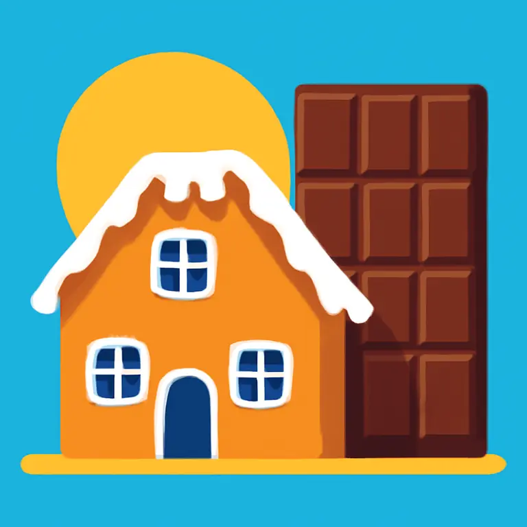 Шоколадный дом - обложка пазла