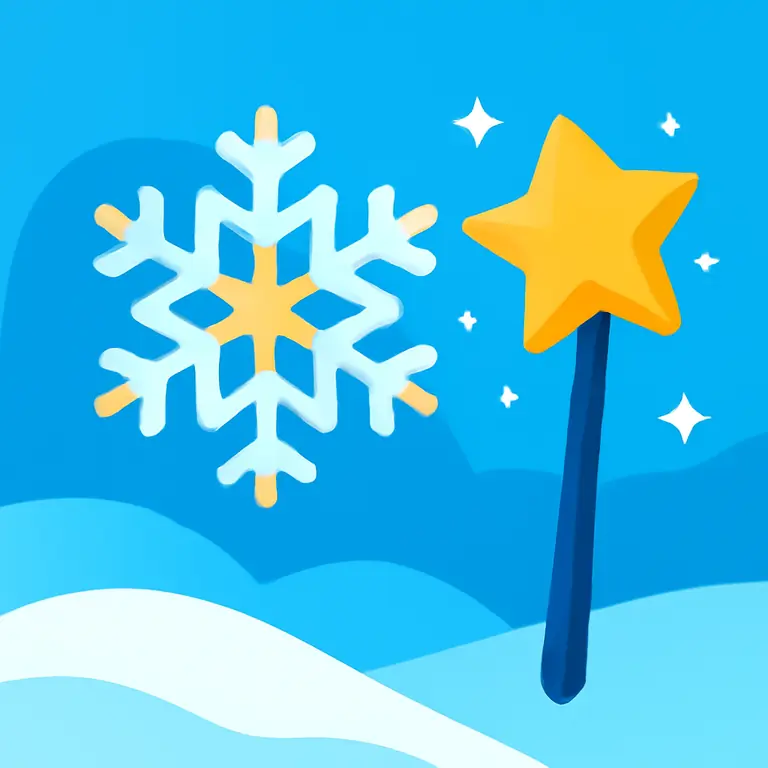 Зимняя магия - обложка пазла