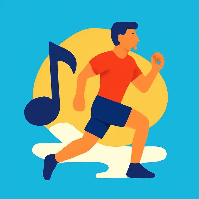 Музыка и бег - обложка пазла