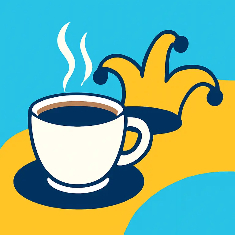 Кофе и шутки - обложка пазла