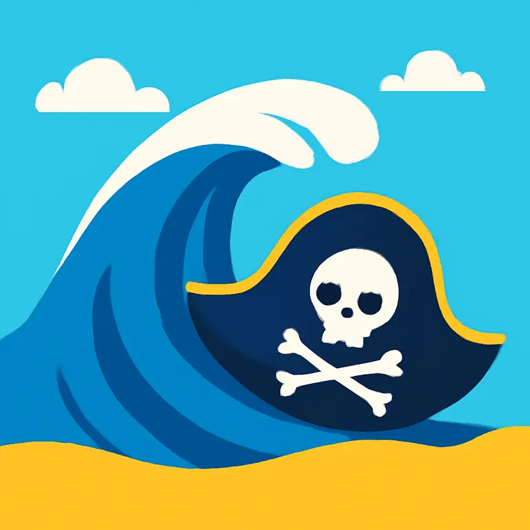 Пиратская волна - обложка пазла