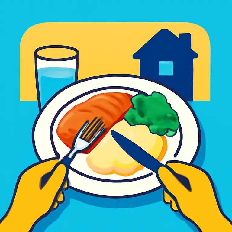 Семейный ужин - обложка пазла