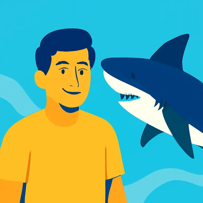 Акулы и парни - обложка пазла