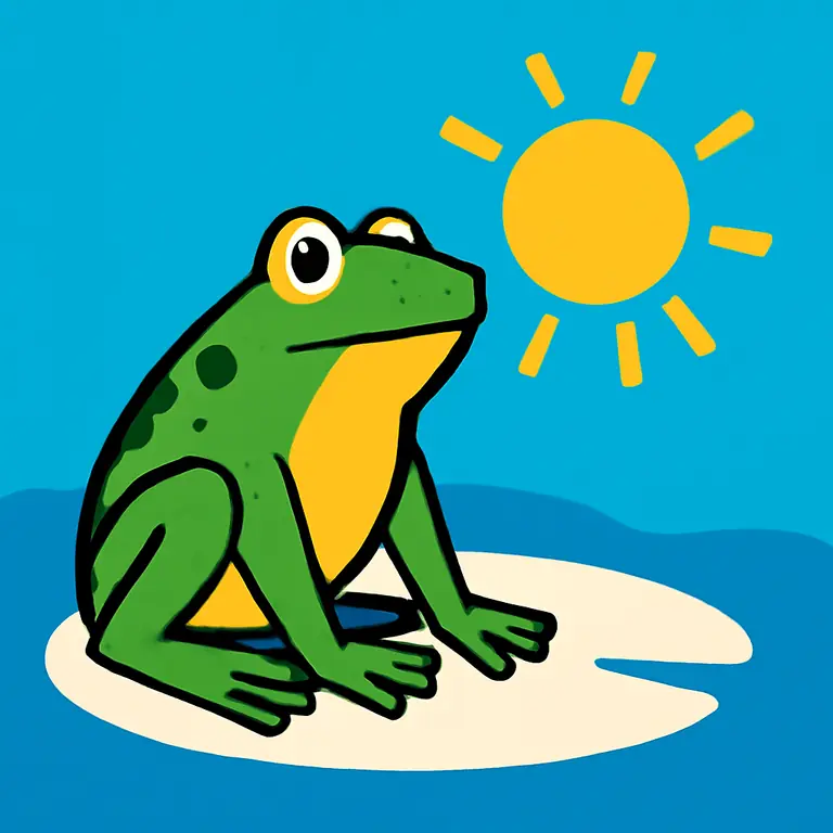 Лягушка Жара - обложка пазла