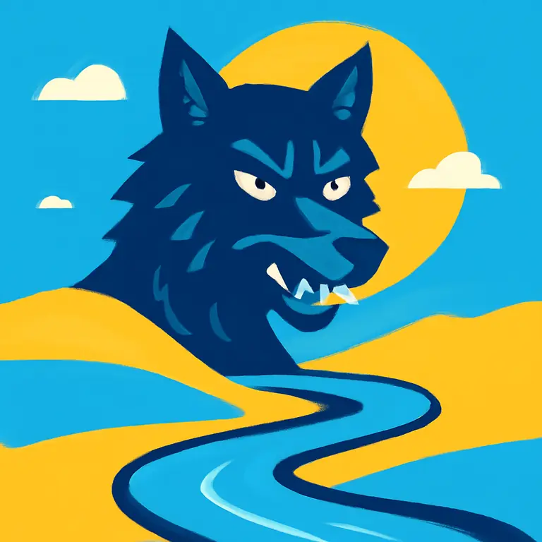 Оборотень Река - обложка пазла