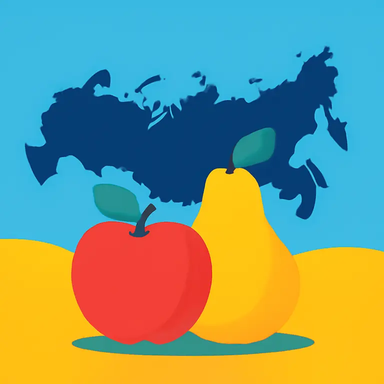 Россия и Плоды - обложка пазла