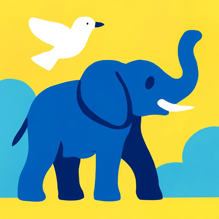 Свобода и слон - обложка пазла