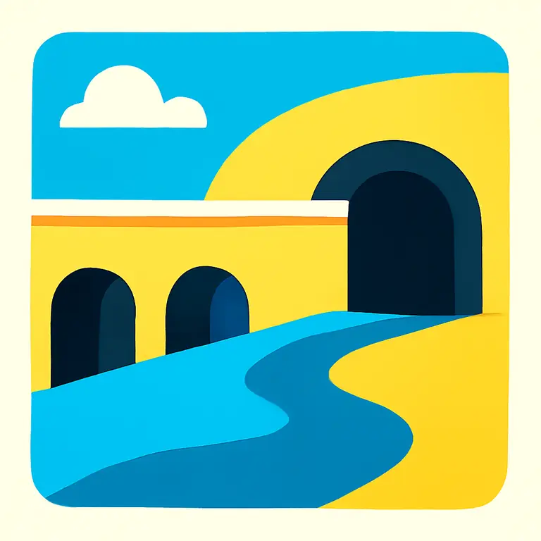 Подземный мост - обложка пазла