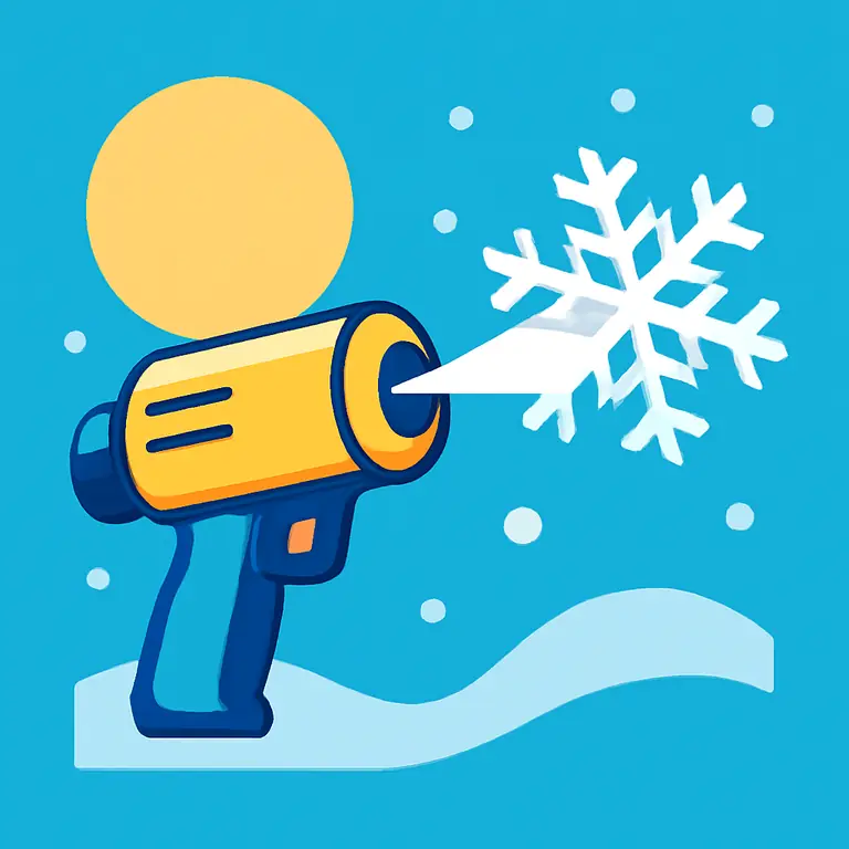 Зимняя лазерная - обложка пазла