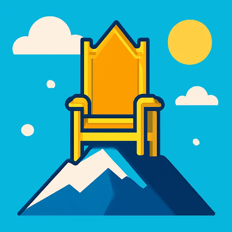 Горный трон - обложка пазла