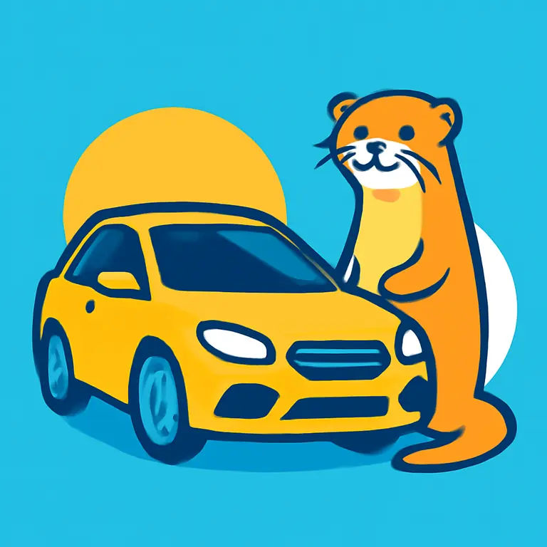 Тюнинг и выдра - обложка пазла