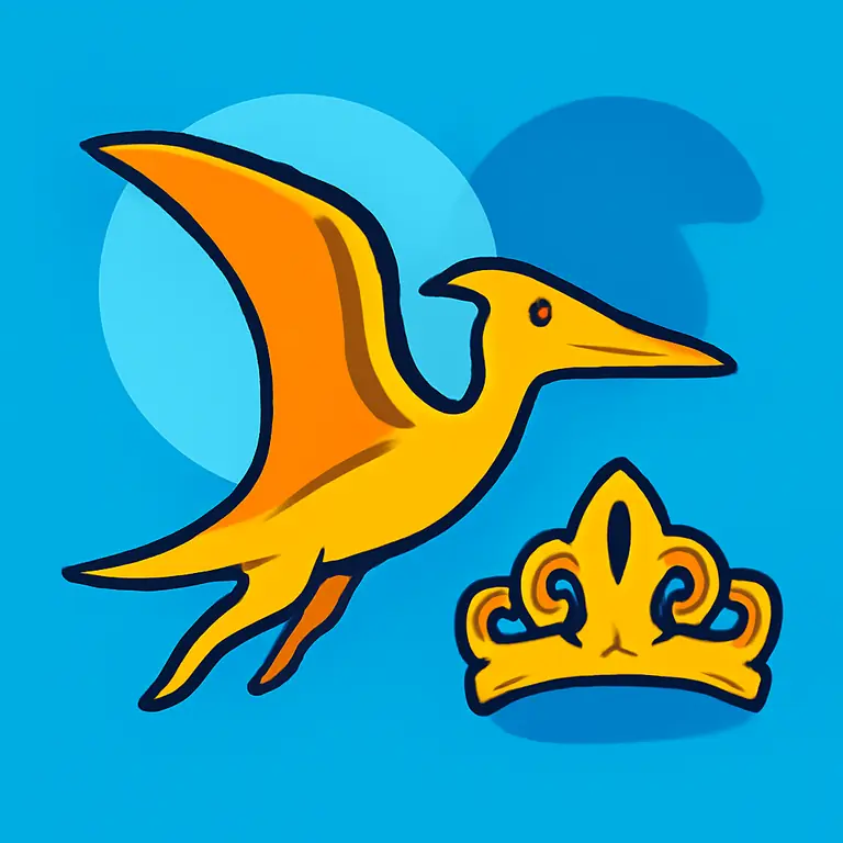 Птерозавр и Тиара - обложка пазла