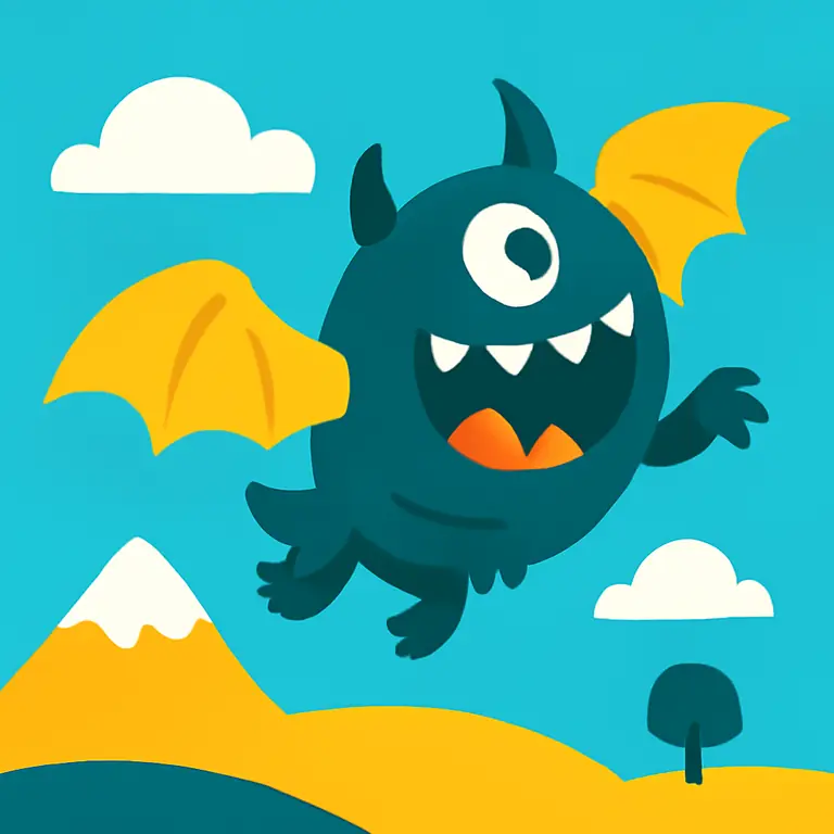 Полёт чудовищ - обложка пазла