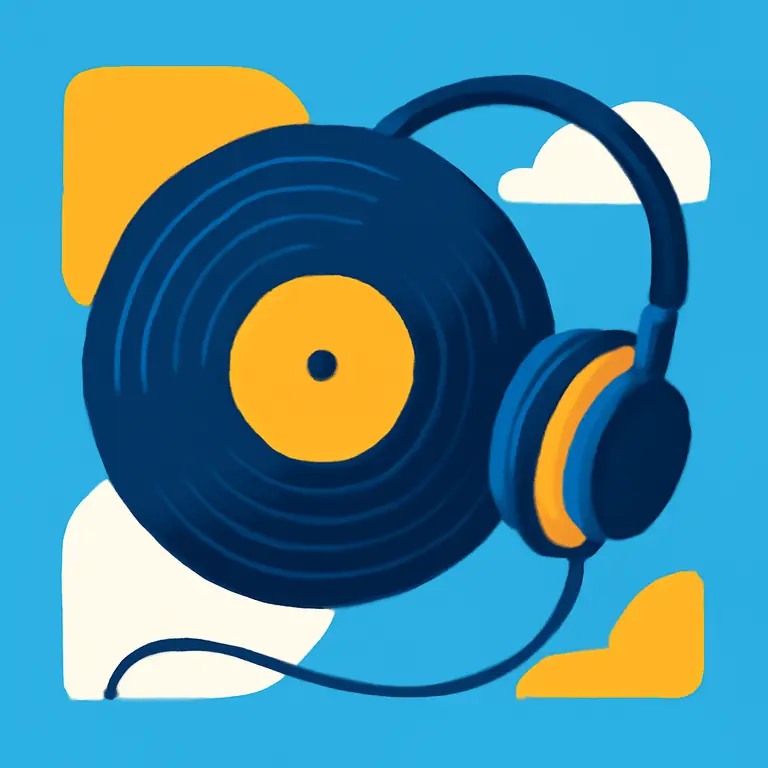 Виниловый двор - обложка пазла