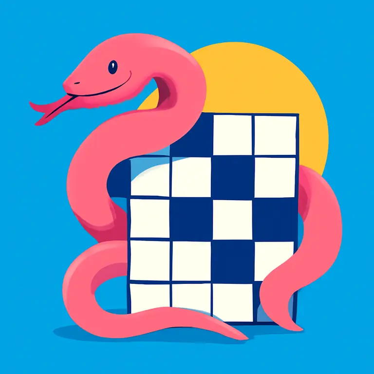 Розовый змей - обложка пазла