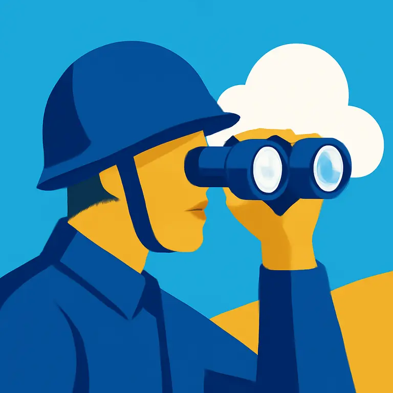 Военный взор - обложка пазла