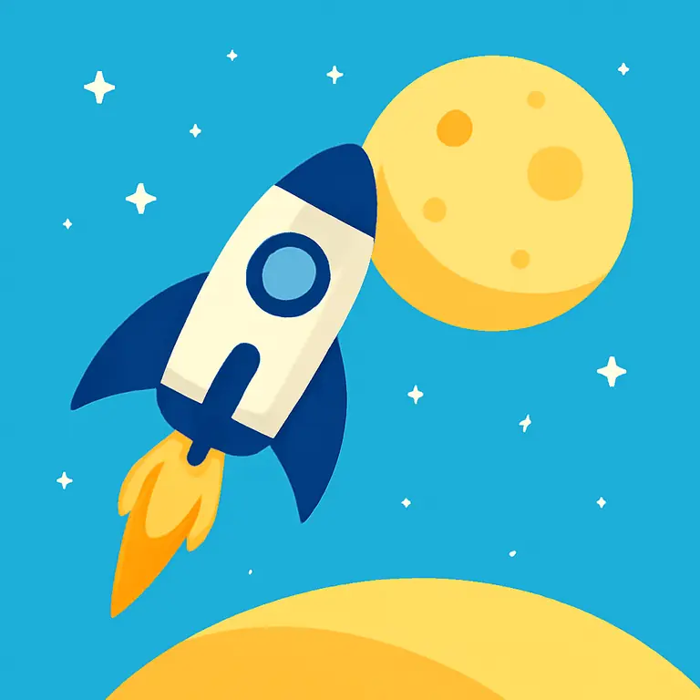 Лунный полёт - обложка пазла