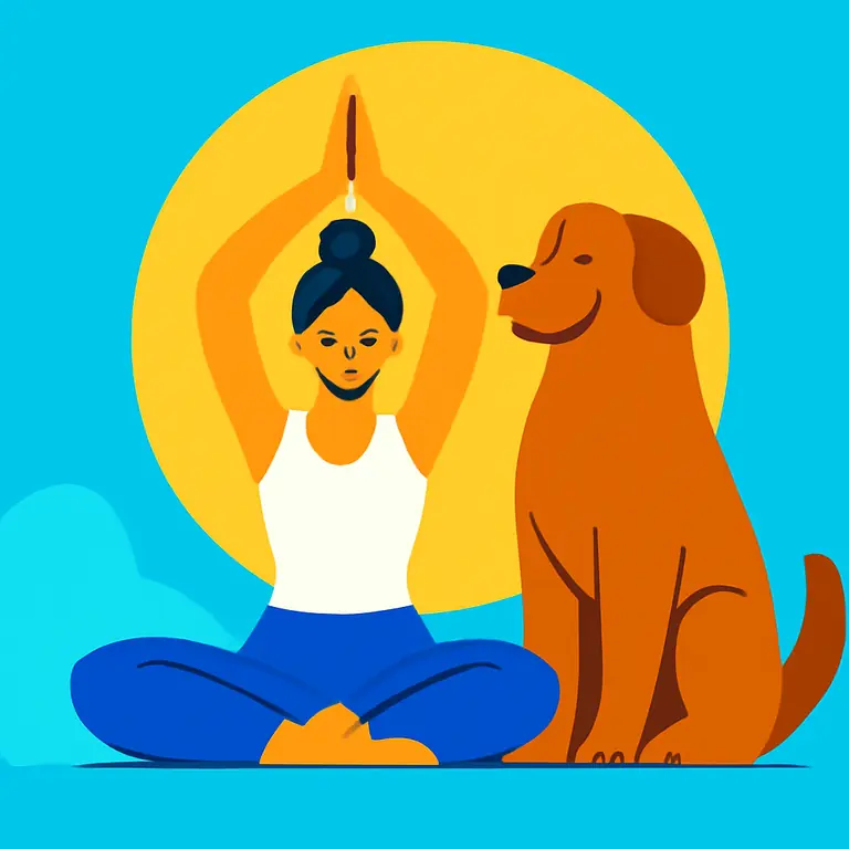 Йога и Братишка - обложка пазла