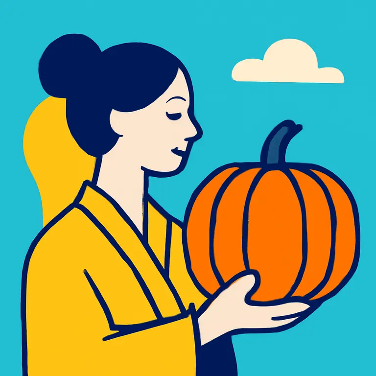 Ойран и тыква - обложка пазла