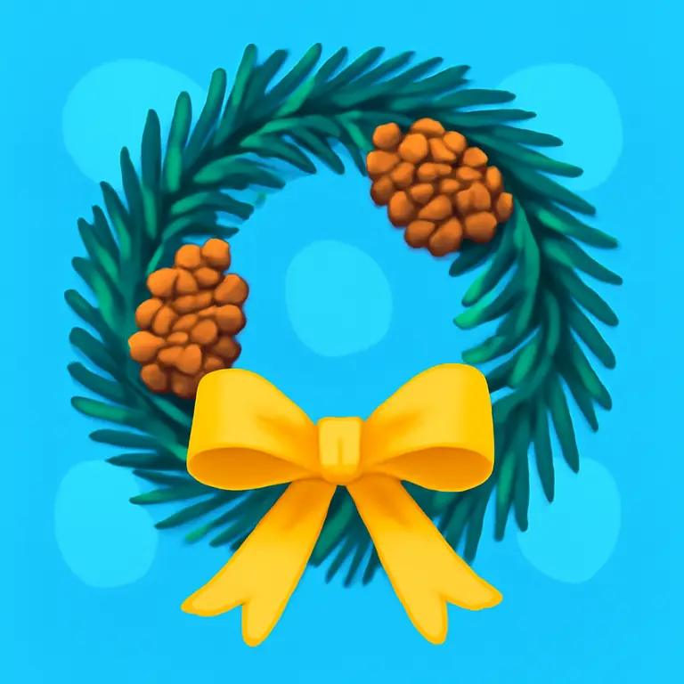 Лесная гирлянда - обложка пазла