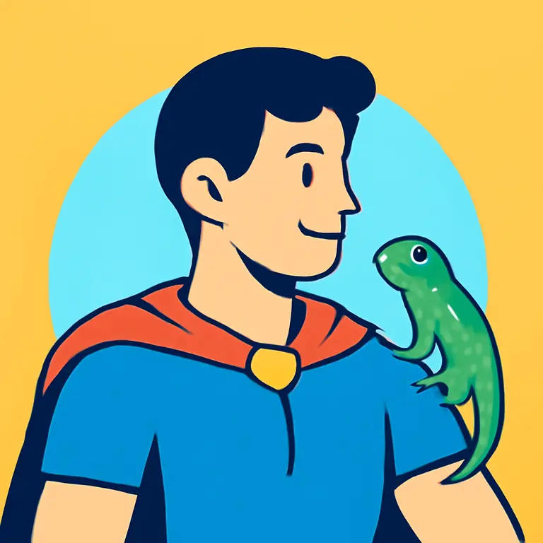 Герой и Ящерка - обложка пазла