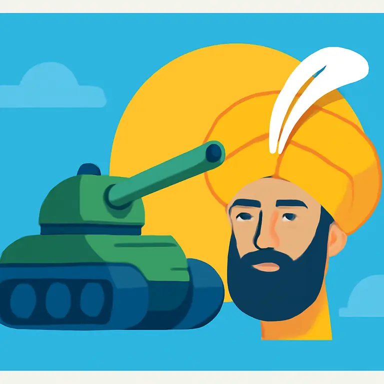 Танк и Султан - обложка пазла