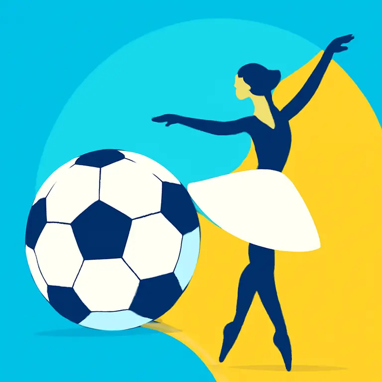 Футбол и Балет - обложка пазла
