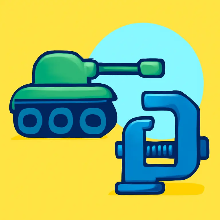 Танк и Тиски - обложка пазла