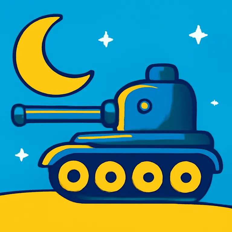 Ночной танк - обложка пазла