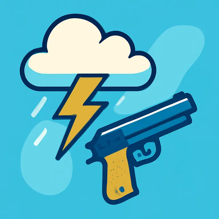 Буря и выстрел - обложка пазла